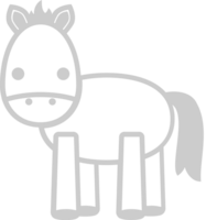 Farm animal horse vector