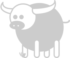 Farm animal cow vector