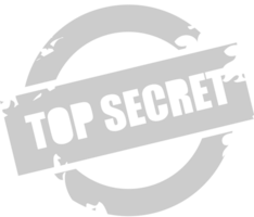 Stamp top secret vector