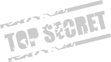 Stamp top secret vector