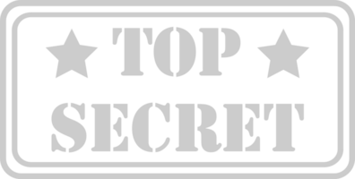 Stamp top secret vector