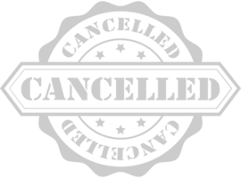 Stamp canceled vector