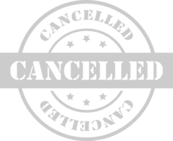 Stamp canceled vector