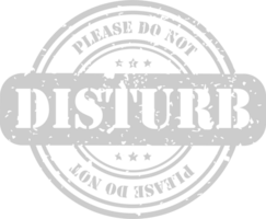 Stamp do not disturb vector