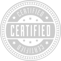 sello certificado vector