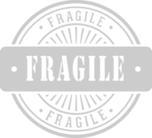 Stamp fragile vector