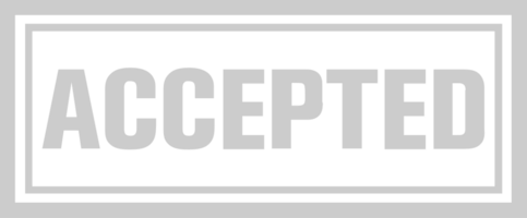 Stamp accepted  vector