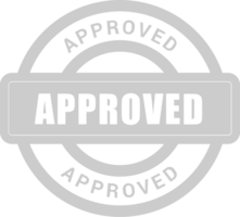 Stamp approved vector