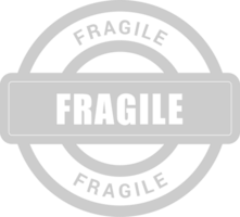 Stamp fragile vector