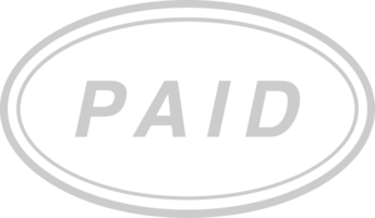 Stamp paid vector