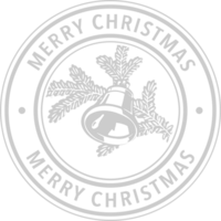 Stamp merry christmas vector