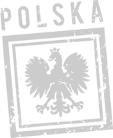 Stamp polska post vector