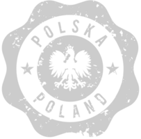 Stamp polska post vector