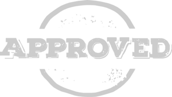 Stamp approved vector