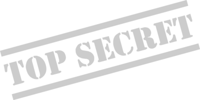 Stamp top secret vector