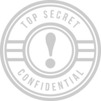 Stamp top secret vector