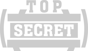 Stamp top secret vector