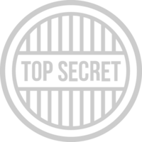 Stamp top secret vector