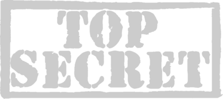 Stamp top secret vector