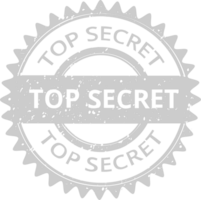 Stamp top secret vector