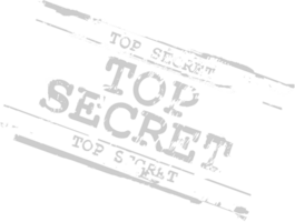 Stamp top secret vector