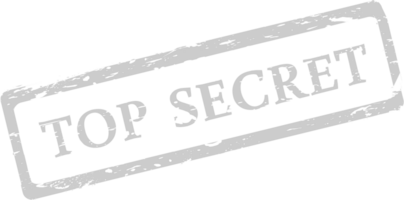 Stamp top secret vector