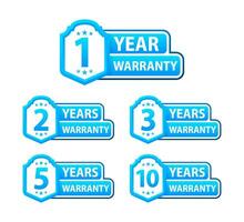 Years warranty shield label. Assuring Quality and Durability with Extended Warranty Coverage vector