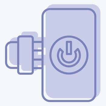 Icon Smart Plug. related to Smart Home symbol. two tone style. simple design editable. simple illustration vector