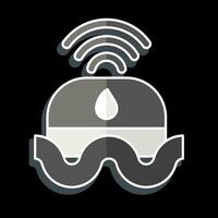 Icon Flood Sensor. related to Smart Home symbol. glossy style. simple design editable. simple illustration vector