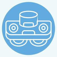Icon Glass Robot. related to Smart Home symbol. blue eyes style. simple design editable. simple illustration vector