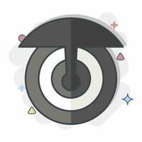 Icon Broadcasting. related to Satellite symbol. comic style. simple design editable. simple illustration vector