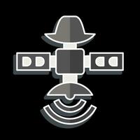 Icon Spy Satellite. related to Satellite symbol. glossy style. simple design editable. simple illustration vector