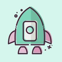 Icon Human Spacecraft. related to Satellite symbol. MBE style. simple design editable. simple illustration vector