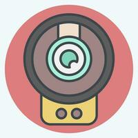 Icon Wireless Surveillance. related to Smart Home symbol. color mate style. simple design editable. simple illustration vector