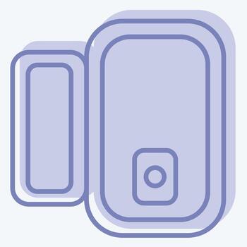 Icon Door Window Sensor. related to Smart Home symbol. two tone style. simple design editable. simple illustration vector