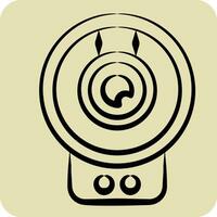 Icon Wireless Surveillance. related to Smart Home symbol. hand drawn style. simple design editable. simple illustration vector