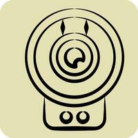 Icon Wireless Surveillance. related to Smart Home symbol. hand drawn style. simple design editable. simple illustration vector