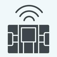 Icon Body Composition Scale. related to Smart Home symbol. glyph style. simple design editable. simple illustration vector