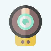 Icon Wireless Surveillance. related to Smart Home symbol. flat style. simple design editable. simple illustration vector