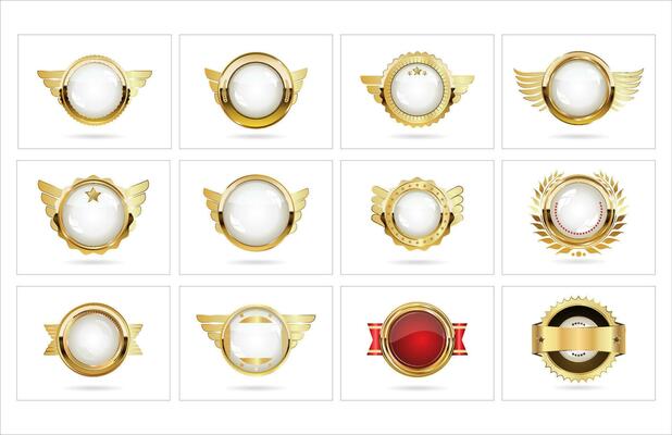 Gold Badge Vector Art, Icons, and Graphics for Free Download