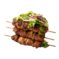 AI generated Barbecue Chicken or Beef Stick on Transparent background - Ai Generated png