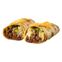 AI generated Loaded Shawarma on Transparent background - Ai Generated png