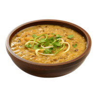 AI generated Traditional Dal in a Bowl on Transparent background - Ai Generated png