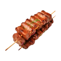 ai generato barbecue pollo o Manzo bastone su trasparente sfondo - ai generato png