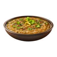 AI generated Traditional Dal in a Bowl on Transparent background - Ai Generated png