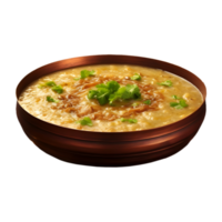 AI generated Traditional Dal in a Bowl on Transparent background - Ai Generated png