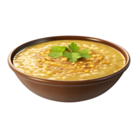 AI generated Traditional Dal in a Bowl on Transparent background - Ai Generated png