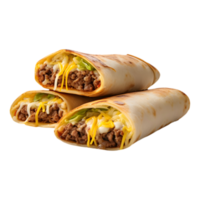 AI generated Loaded Shawarma on Transparent background - Ai Generated png