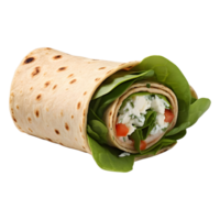 AI generated Loaded Shawarma on Transparent background - Ai Generated png