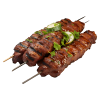 ai generato barbecue pollo o Manzo bastone su trasparente sfondo - ai generato png